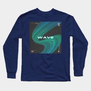 abstract wave of life, space Long Sleeve T-Shirt